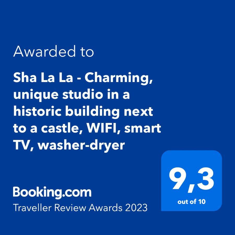 Sha La La - Charming, Unique Studio In A Historic Building Next To A Castle, Wifi, Smart Tv, Washer-Dryer บาการ์ ภายนอก รูปภาพ